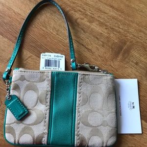 Coach Small Wristlet NWT
